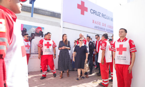 TERE JIMÉNEZ INAUGURA BASE NORTE DE LA CRUZ ROJA, BENEFICIARÁ A 46 MIL FAMILIAS