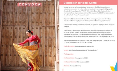 Grupo de Difusión de Danza Española TRIANA convoca