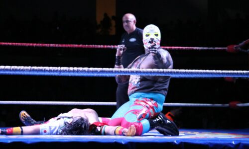 CON GRAN AMBIENTE SE REALIZÓ LA FUNCIÓN DE LUCHA LIBRE EN EL FESTIVAL CULTURAL DE CALAVERAS