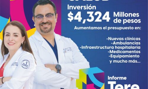 $4,324 MILLONES DE PESOS INVERTIDOS EN SALUD