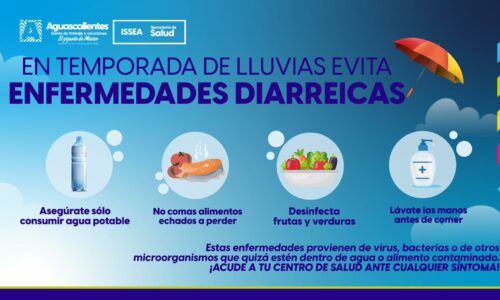 Aquí unas recomendaciones para evitar enfermedades diarreicas durante estas lluvias.