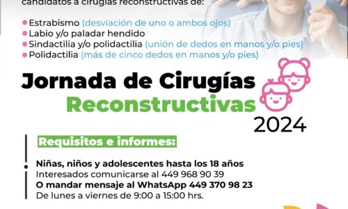 DIF MUNICIPAL Y FUNDACIÓN CAMBIANDO UNA VIDA UNEN ESFUERZOS EN JORNADA DE CIRUGÍAS RECONSTRUCTIVAS 2024