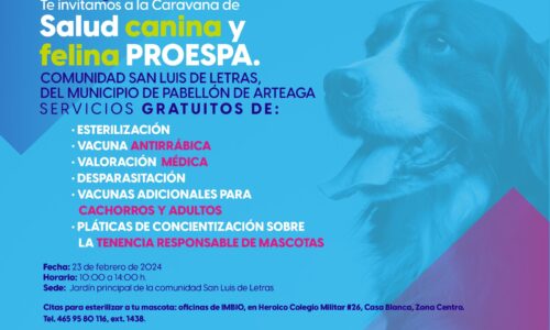 SERVICIOS VETERINARIOS GRATUITOS ESTE VIERNES EN PABELLÓN DE ARTEAGA