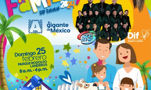 TODO LISTO PARA EL MAGNO FESTEJO DEL DÍA DE LA FAMILIA ESTE DOMINGO EN EL PARQUE RODOLFO LANDEROS; DIF ESTATAL INVITA