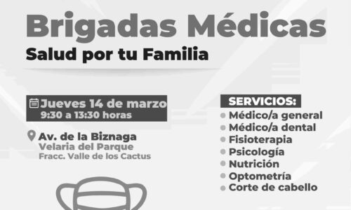 INVITA DIF MUNICIPAL A LAS BRIGADAS MÉDICAS EN LAS COLONIAS