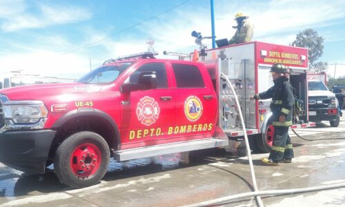 UNIÓ ESFUERZOS MUNICIPIO DE AGUASCALIENTES PARA CONTROLAR INCENDIO EN PLANTA DE GAS