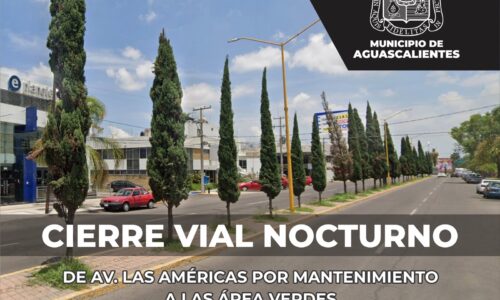 CIERRES VIALES NOCTURNOS EN AV. LAS AMÉRICAS POR MANTENIMIENTO A LAS ÁREA VERDES