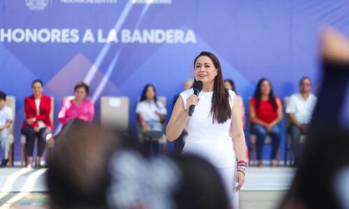 VISITA TERE JIMÉNEZ LA PRIMARIA “PABLO LATAPÍ SARRE” EN EL FRACCIONAMIENTO LA RIBERA