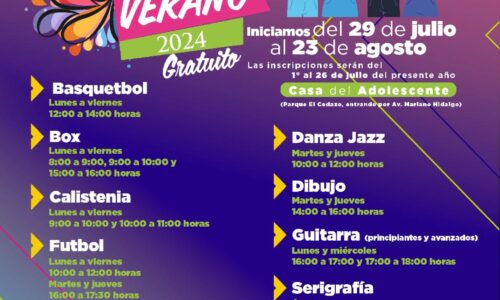 INVITAN A CURSOS DE VERANO GRATUITOS EN LA CASA DEL ADOLESCENTE