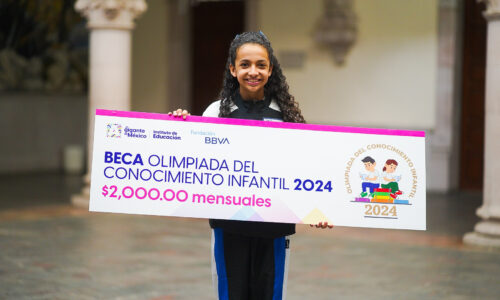 CON BECAS, TERE JIMÉNEZ Y FUNDACIÓN BBVA RECONOCEN A PRIMEROS LUGARES DE LA OLIMPIADA DEL CONOCIMIENTO INFANTIL