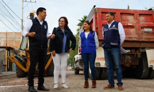 ARRANCA LEO MONTAÑEZ REHABILITACIÓN DE LA AVENIDA VALLE DE LOS ROMERO AL ORIENTE DE LA CIUDAD