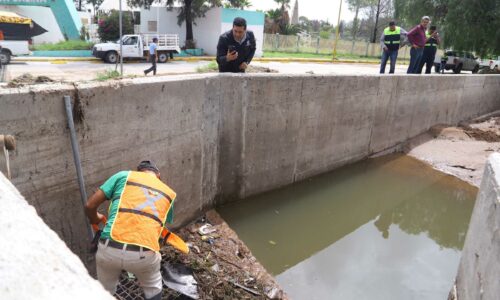 SIGUE LEO MONTAÑEZ SUPERVISANDO LOS LUGARES AFECTADOS POR LA INTENSA LLUVIA