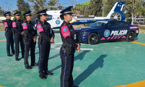 EN AGUASCALIENTES LA POLICÍA ROSA GARANTIZA LA SEGURIDAD DE LAS MUJERES