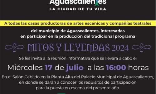 INICIA MUNICIPIO CON LOS PREPARATIVOS DE MITOS Y LEYENDAS 2024; INVITAN A CASAS PRODUCTORAS DE TEATRO A PARTICIPAR EN MESA INFORMATIVA