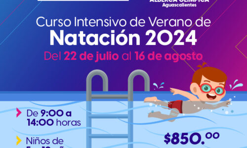 INSCRIPCIONES ABIERTAS PARA CURSOS DE VERANO EN LA ALBERCA OLÍMPICA, DEPORTIVO FERROCARRILERO Y CECADI OJOCALIENTE