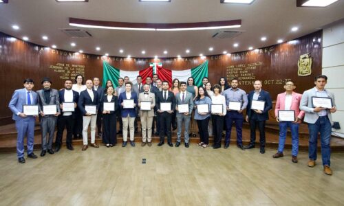 RECONOCE AYUNTAMIENTO DE AGUASCALIENTES A DEPORTISTAS Y JÓVENES DESTACADOS