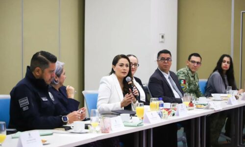 LLAMA TERE JIMÉNEZ A LAS CORPORACIONES DE SEGURIDAD A NO BAJAR LA GUARDIA PARA MANTENER LA PAZ Y LA TRANQUILIDAD EN AGUASCALIENTES