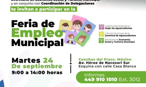 INVITA SETUM A LA FERIA DEL EMPLEO MUNICIPAL EN CASA BLANCA