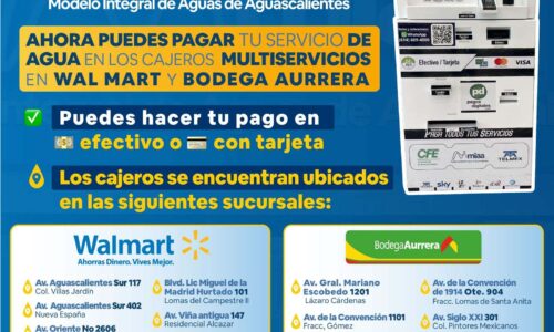 USUARIOS DE MIAA PODRÁN PAGAR SU ESTADO DE CUENTA EN CAJEROS MULTISERVICIOS EN SUPERMERCADOS