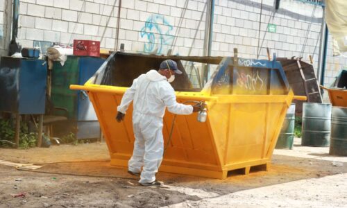 INTENSIFICAN TRABAJOS DE MANTENIMIENTO A CONTENEDORES DE RESIDUOS POR TEMPORADA DE LLUVIAS