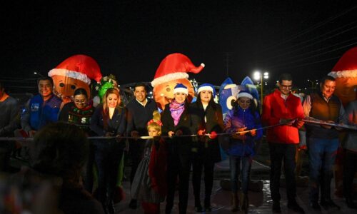 INAUGURA TERE JIMÉNEZ VILLA NAVIDAD EN LA LÍNEA VERDE, UN LUGAR LLENO DE MAGIA Y ACTIVIDADES GRATUITAS PARA TODA LA FAMILIA